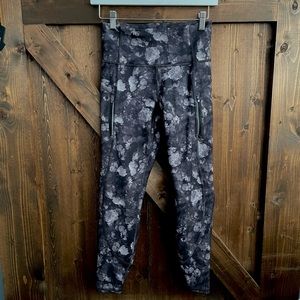 Athleta Rainier Printed Activewear Running Leggings - Size XS Petite